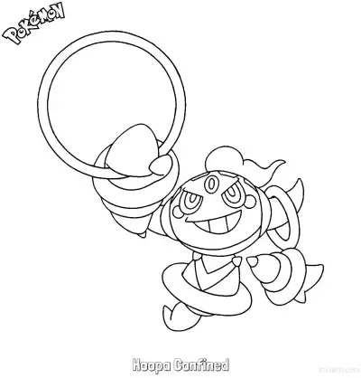 Free printable Hoopa Confined Coloring Page - Free Printable Pokemon Coloring Sheets coloring page